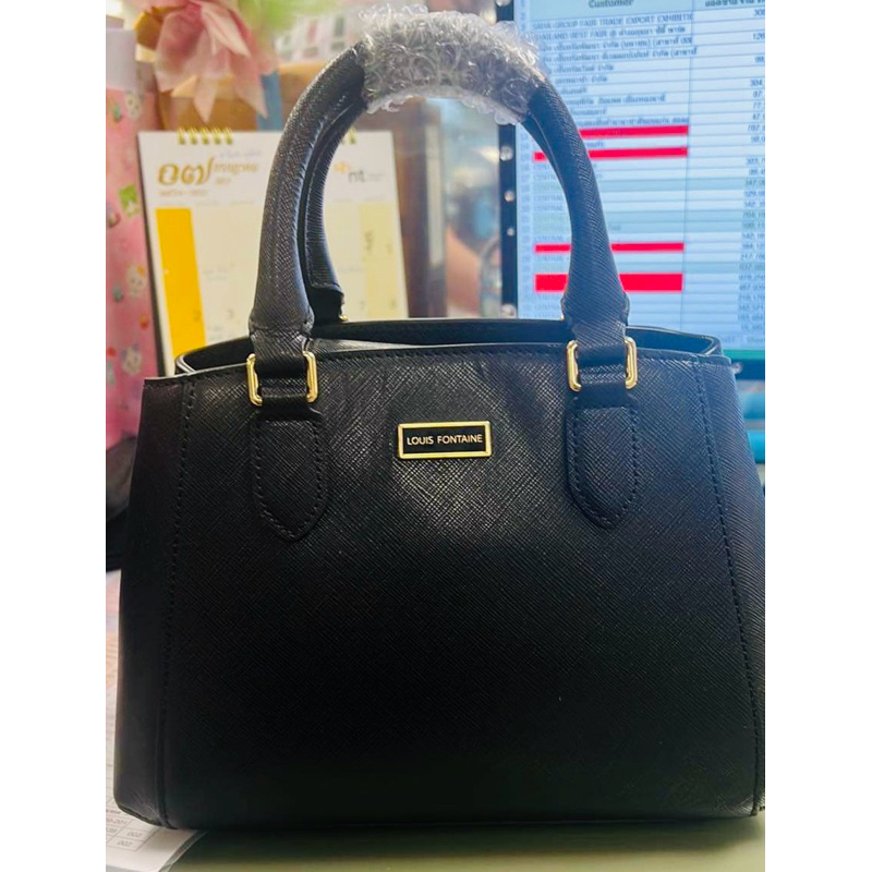ขายกระเป๋าหนังแท้ Louis Fontaine (หนังวัว) มีสายสะพายข้าง ของใหม่ไม่เคยใช้งาน (รูปเพิ่มเติมทักแชทคะ)
