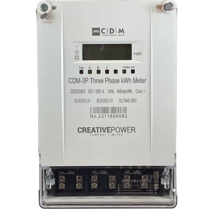 ดิจิตอลมิเตอร์ Digital Meter หอพัก 3เฟส ประกัน3ปี ส่งฟรี