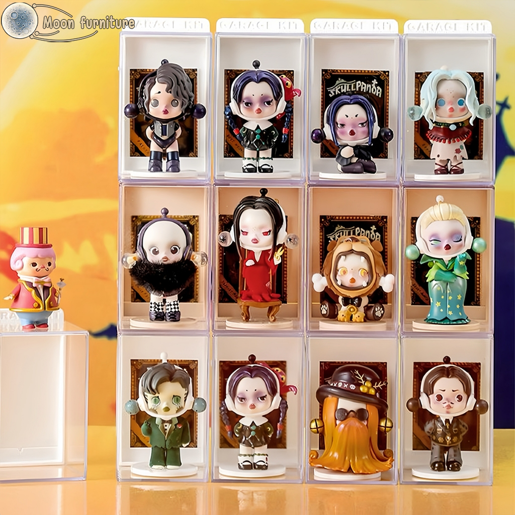Moon กล่องอะคริลิค เสียบการ์ดได้ 6.7*7.4*11.8cm ชั้นวางโมเดล อคริลิค กล่องใส่โมเดล กล่องอคริลิค Labubu กล่องใส่ตุ๊กตา ราคา ถูกที่สุด ดีลบีเคเค แกลเลอรีภาพที่ 2