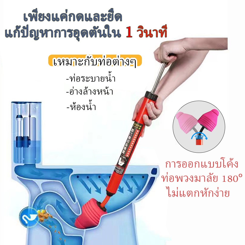 ที่ดูดส้วม ปืนปั๊มส้วมอุดตัน ขุดลอกได้เร็ว ส้วมตัน ขุดลอกท่ออุดตันต่างๆ ปืนเดียวขุดลอกทันที เครื่องกำจัดท่ออุดตัน
