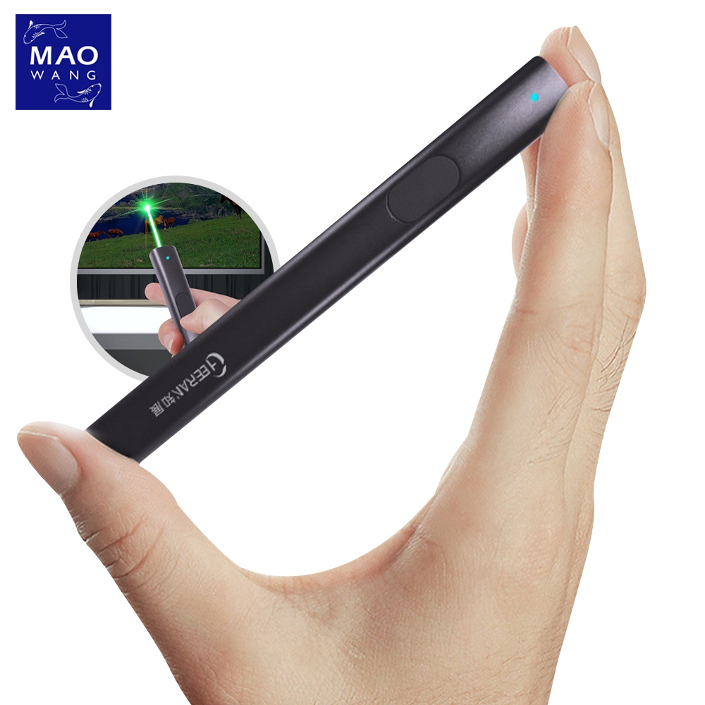 MAO ปากกา ไฟสีเขียว แบบพกพา ชาร์จ USB คุณภาพสูงแข็งแรงและทนทาน มีหลายแบบให้เลือก