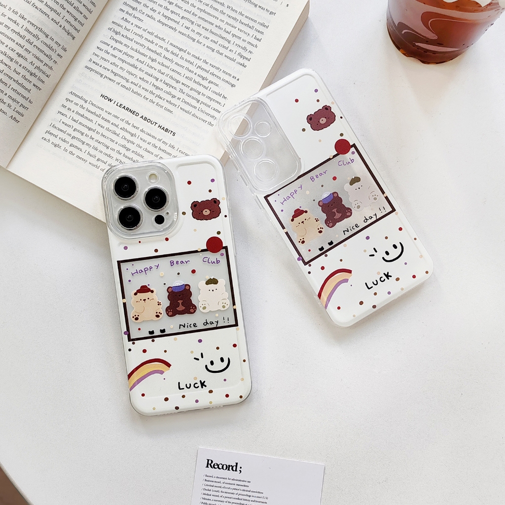 เคสลาย การ์ตูนน่ารัก ลานหมี เคสวีโว่ Y12 Y15 Y17 Y20 Y12S Y20S Y12A Y21 Y21T Y33T Y03 Y17S Y18 Y27 Y36 Y100 V29