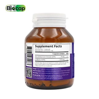 [ซื้อ 1 แถม 1] ไบโอติน ซิงค์ ไบโอแคป Biotin Zinc Biocap Zinc AAC ดีไบโอติน D-Biotin D Biotin ซิงค์zinc ไบโอตินพลัส ซิงค์
