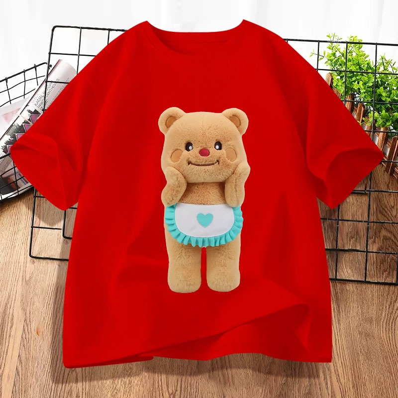 D899เสื้อยืดแขนสั้ง ผ้านุ่มยืดได้ใส่สบายฯ ลายแฟชั่งสวยน่ารักใส่ได้ทั้งชายและหญิง