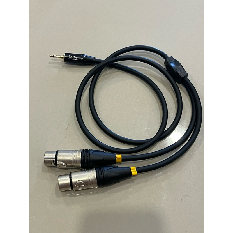 สาย3.5ผู้-xlrเมียL/R ตรง/งอ หัวLidge ทำจากสายชีลสเตอริโอของDynacomหัว3.5ของTADAหัวxlrของLidge/tsl/npe