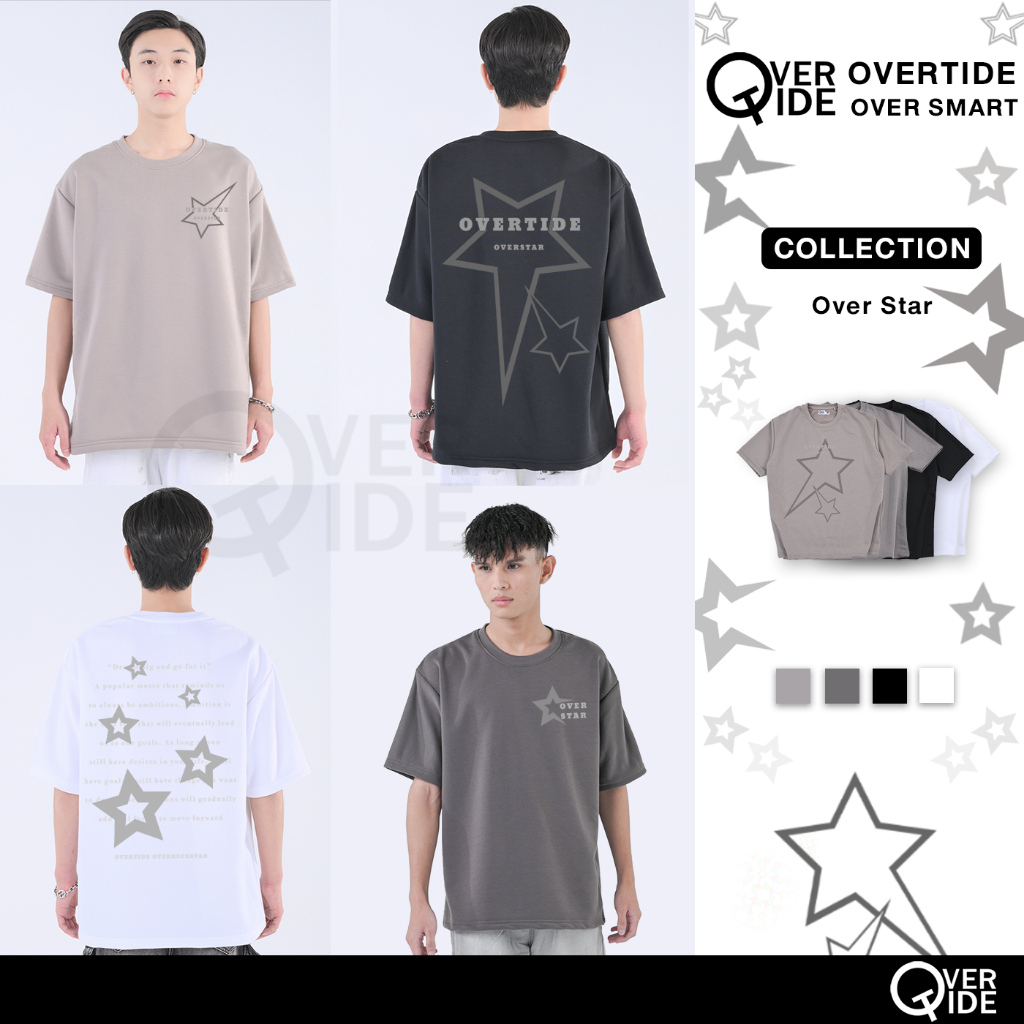 FhunDesign เสื้อยืดโอเวอร์ไซส์ คอลเลกชั่น OVER STAR