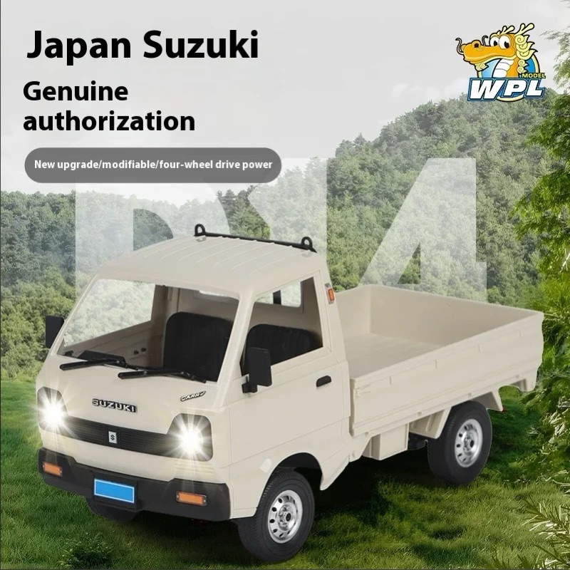 รถบังคับวิทยุWPL SUZUKI D14 1/10 4X4WD 2.4GHzระบบไฟฟ้าขับเคลื่อนสี่ล้อมีไฟแบตเตอรี่ชาร์จอุปกรณ์พร้อมเล่ม