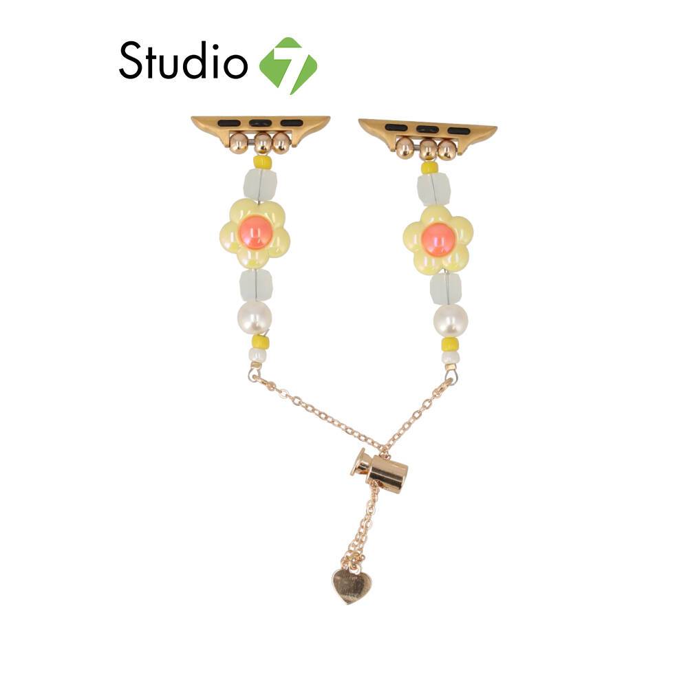 Blue Box สาย Apple Watch Strap Series 6,7,8,9,SE1,SE2 (40/41mm) Happy Flower By Studio7