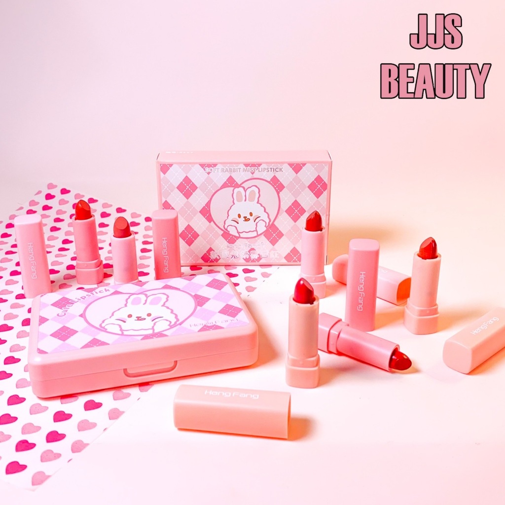 Heng Fang Rabbit Soft Color Lipstick Set เซตลิปสติกซาติน เนื้อนุ่มลื่น หลากสีสัน สีชัด ไม่ตกร่อง ราคา ถูกที่สุด ดีลบีเคเค แกลเลอรีภาพที่ 6