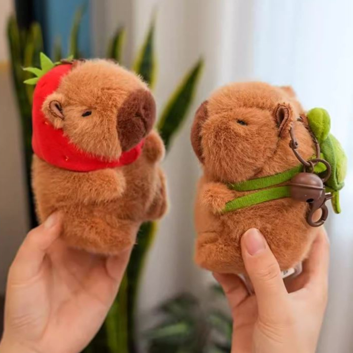 พร้อมส่ง พวงกุญแจ Baby Capybara จี้ตุ๊กตา เบบี้คาปิบารา น่ารัก ขนนิ่ม ตัวแน่น ห้อยกระเป๋าคิ้วท์ รุ่นใหม่ 2024