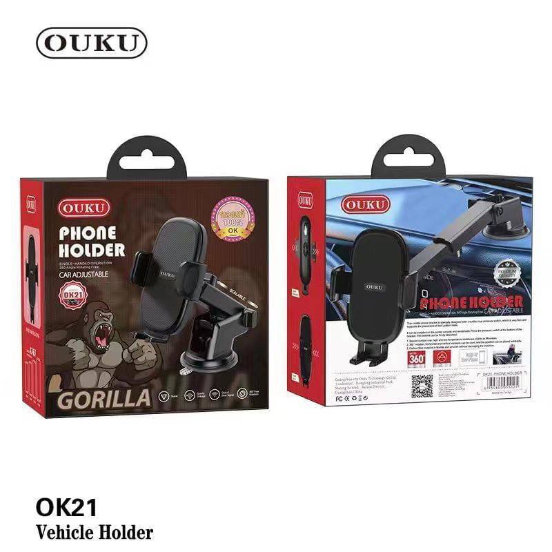 OUKU OK21 ของแท้ 100% Suction Cup Car Holder ที่วางโทรศัพท์มือถือในรถยนต์