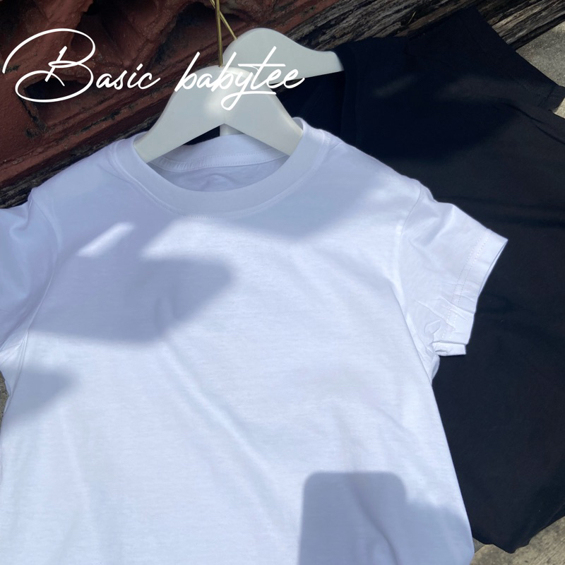 เสื้อยืดbabytee basic สีพื้น พร้อมส่ง ใส่สบายมาก
