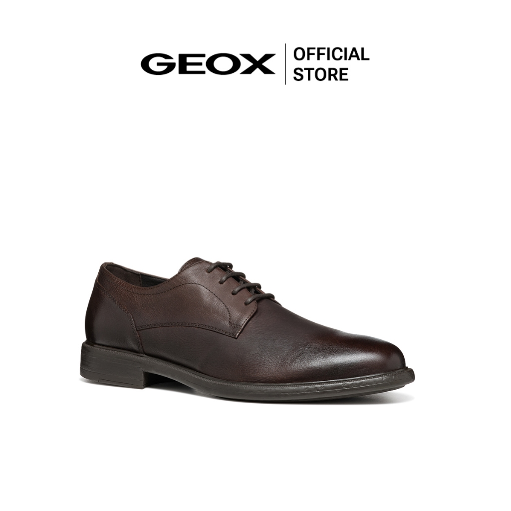 GEOX รองเท้าหนังผู้ชาย รุ่น U TERENCE - COFFEE FW24 (U467HEC6009M_F4BRXX)