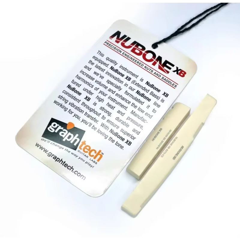 ชุดอัพเกรดเสียงกีต้าร์โปร่ง Nut กับ Saddle วัสดุ NuBone XB และ 🇺🇸 nut-saddle ( made in Canada)จากค่า