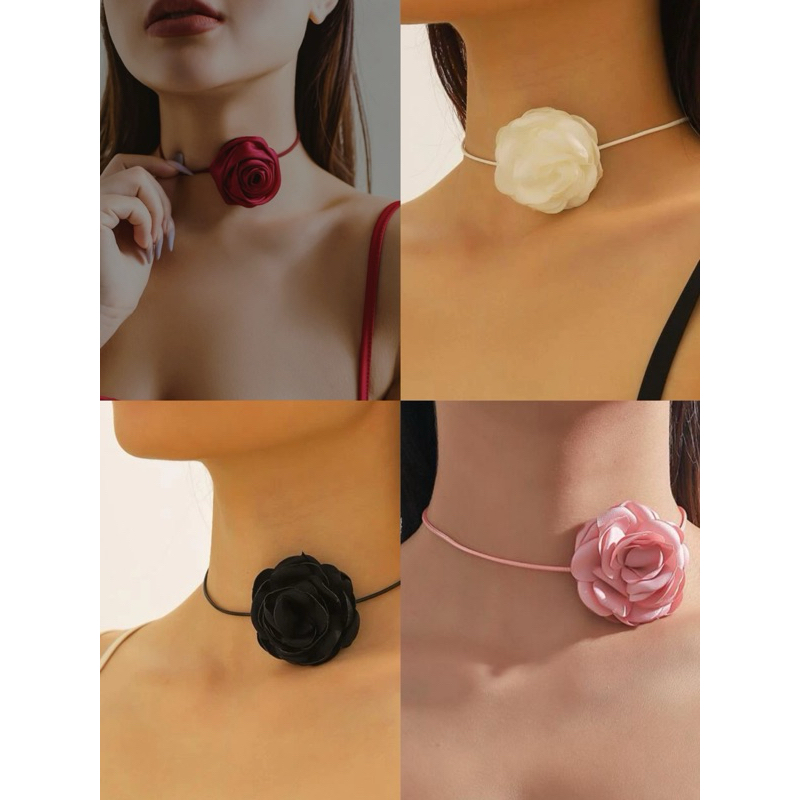 สร้อยคอกุหลาบ Rose พร้อมส่งจาก กทม สี limited