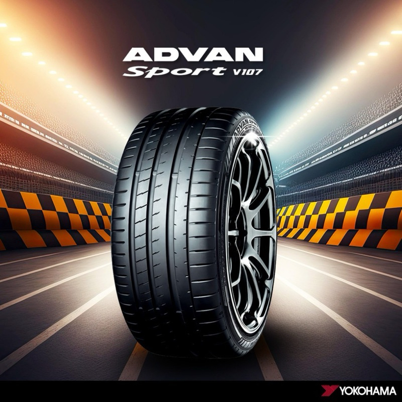 ยางรถยนต์ YOKOHAMA 225/45 R18 รุ่น ADVAN SPORT V107 95Y *JP (จัดส่งฟรี!!! ทั่วประเทศ)