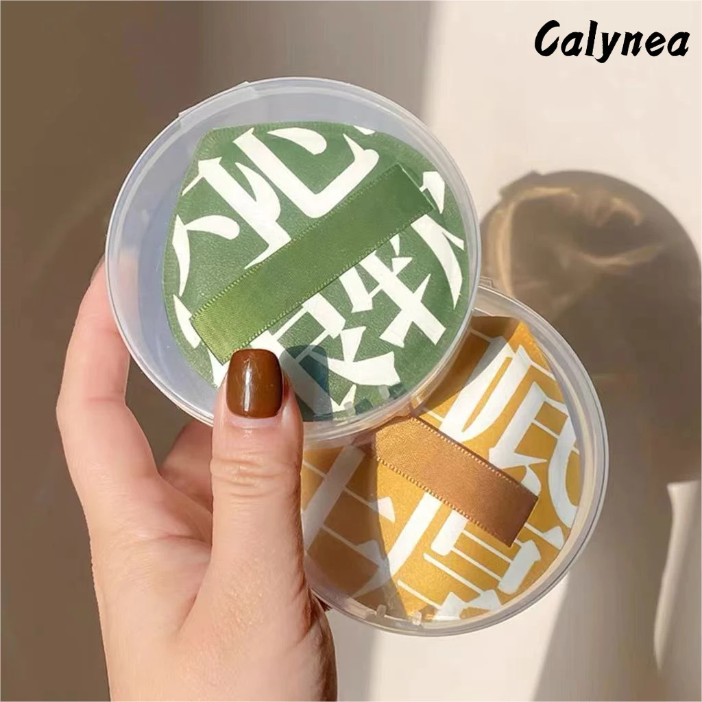 CALYNEA พัฟแป้งฝุ่น ทรงหยดน้ำ ขนาดใหญ่ หนานุ่มไม่ระคายผิว พัฟแต่งหน้า พัฟคุชชั่น