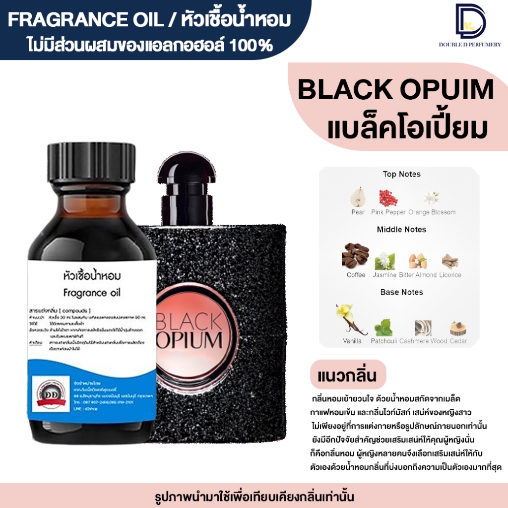 หัวเชื้อน้ำหอม กลิ่น แบล็คโอเปี้ยม (BLACK OPUM)