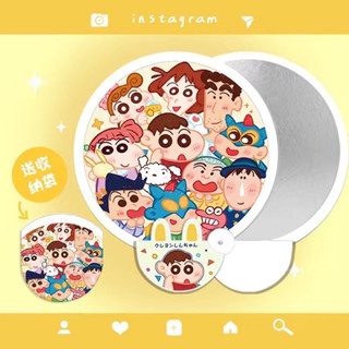 🌈 พัดพกพา SHINCHAN ชินจัง พัดสปริง มีซองเก็บ ลายน่ารัก ของขว…