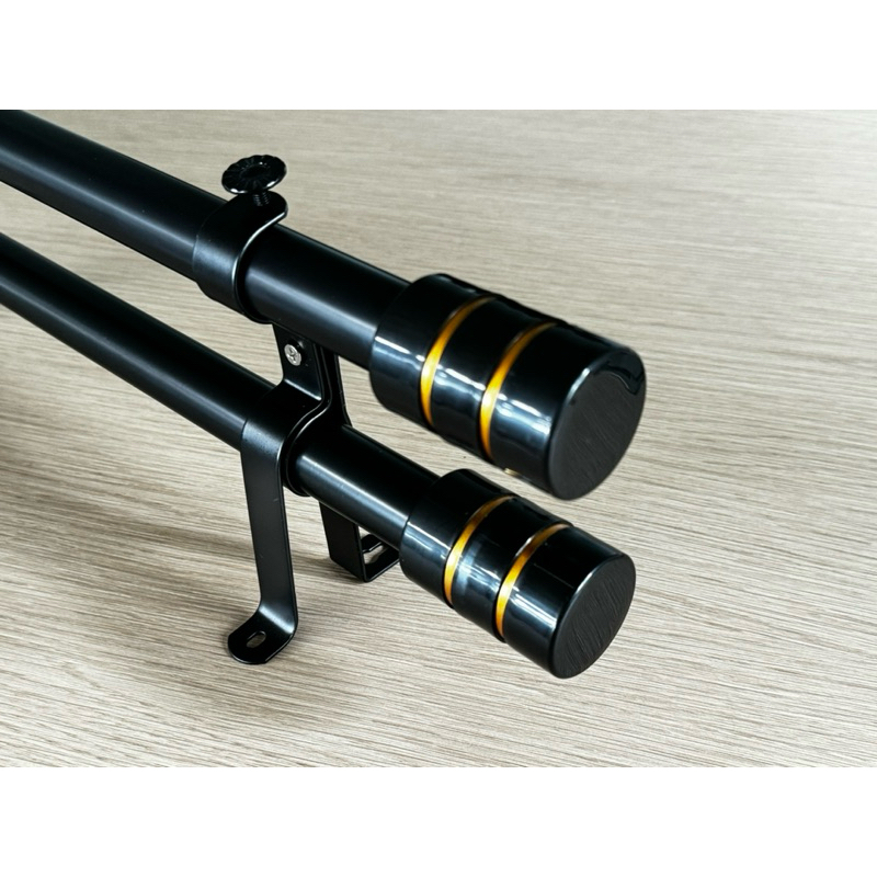 รางคู่ขนาด 28 mm. รางม่านทึบม่านโปร่ง ราวพร้อมอุปกรณ์ครบชุดแถมตะขอ