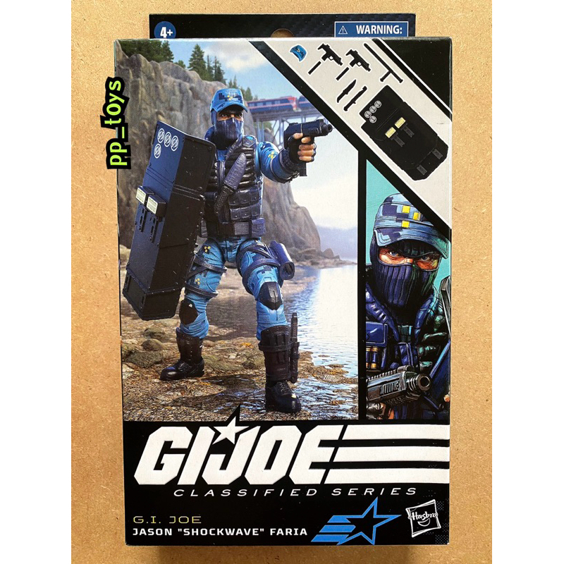 Hasbro G.I. Joe Classified Jason Shockwave Faria 6” Figure 1:12 (Riot Shield)