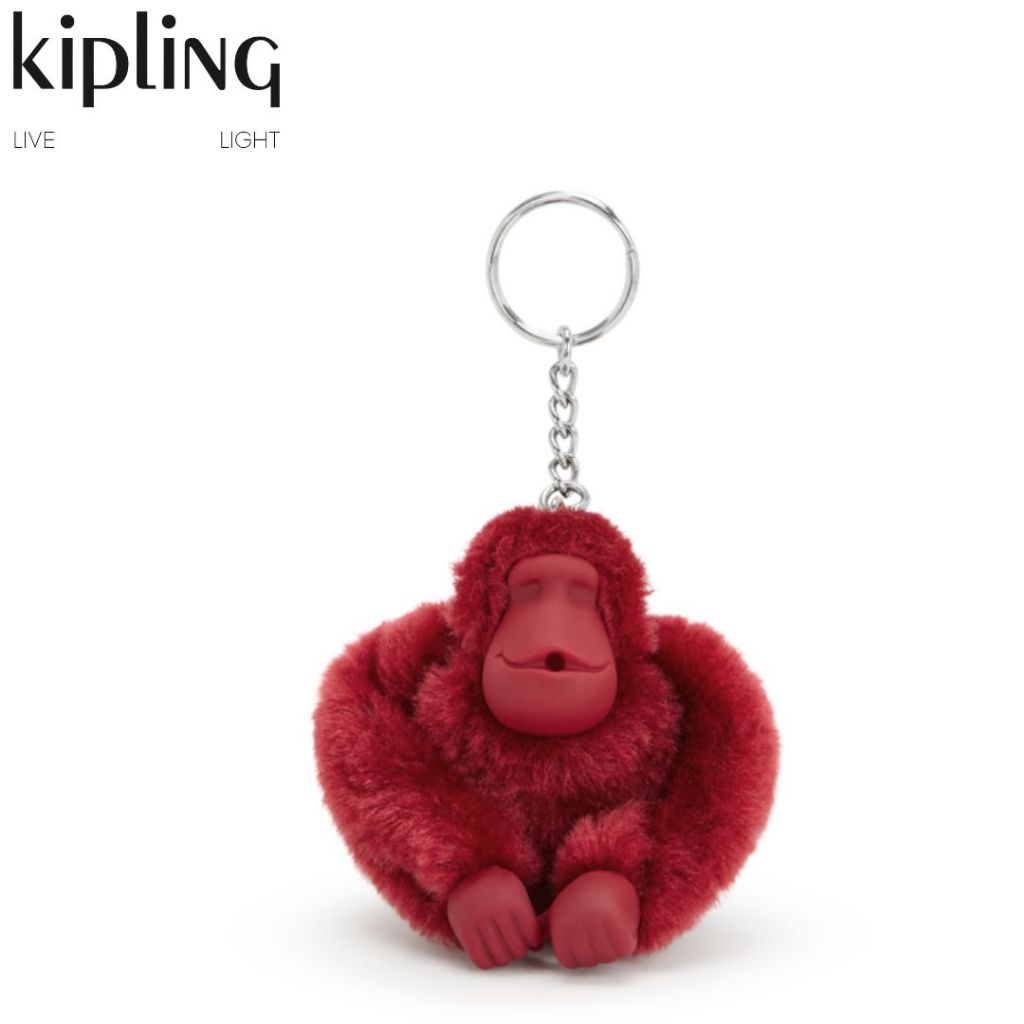 Kipling พวงกุญแจลิง MONKEYCLIP ไซต์ M สี Funky Red