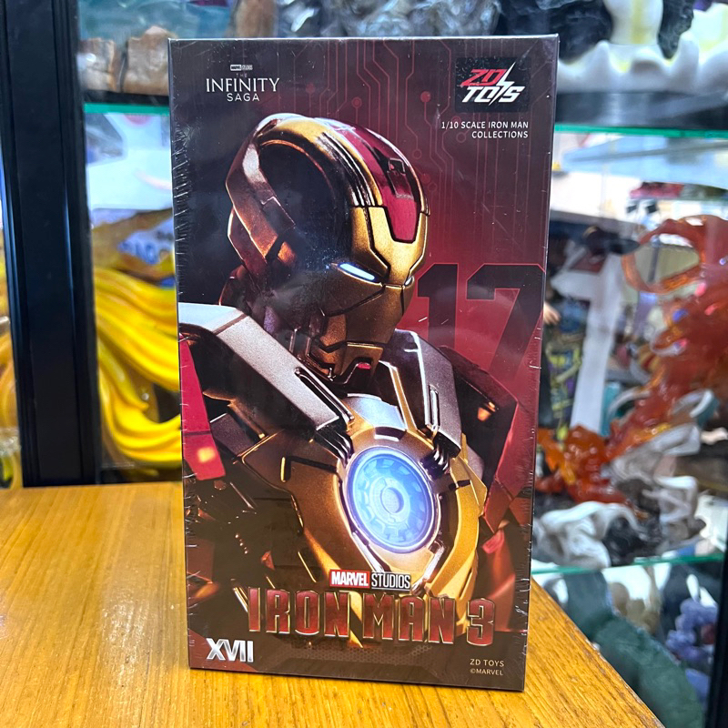 โมเดล ไอรอนแมน มาร์ค 17 แซดดีทอย Model Ironman Mark 17 ZD Toy Marvel สูง 18-20 เซนติเมตร