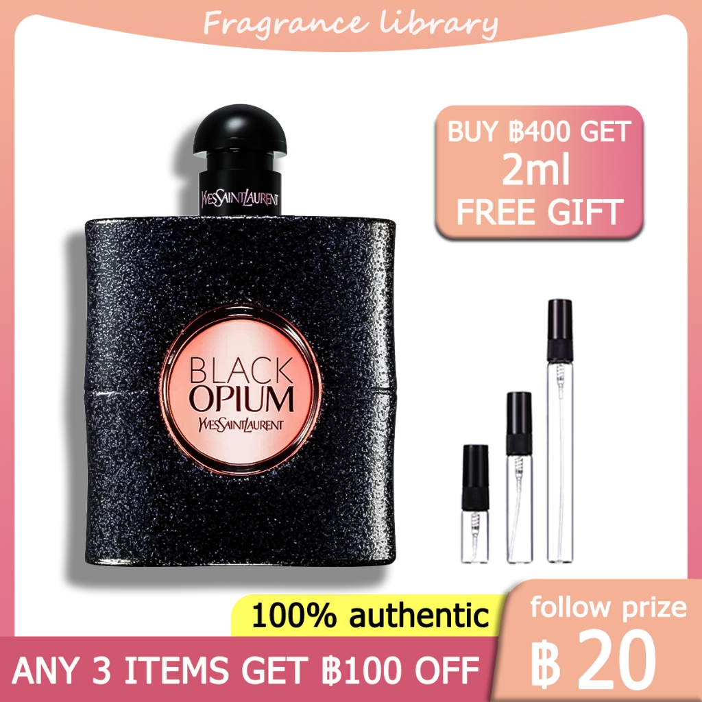 [100%ของแท้ ] Black Opium EDP 2ml/5ml/10ml น้ําหอมผู้หญิง