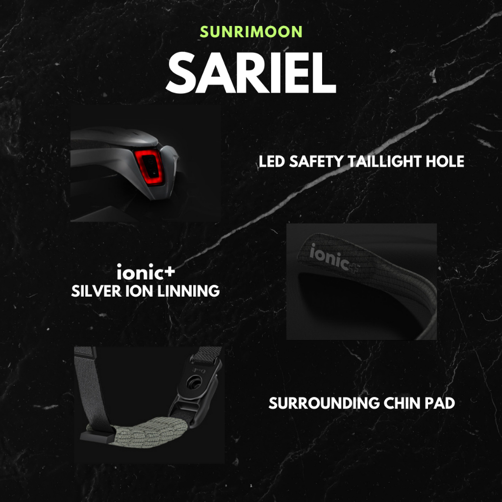 SUNRIMOON หมวกปั่นจักรยาน รุ่น TS-99 SARIEL ราคา ถูกที่สุด ดีลบีเคเค แกลเลอรีภาพที่ 6