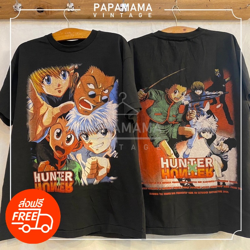 HUNTER X HUNTER tag original Bootleg แท้  เสื้อการ์ตูน เสื้อวินเทจ papamama vintage shirt