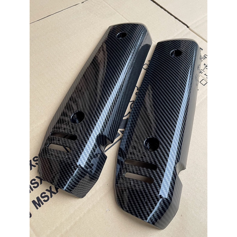 ^พร้อมส่ง^ ครอบท่อ บังท่อ Honda Giorno125 ชิ้นงานศูนย์แท้ Honda เงาฉ่ำเคลือบแลคเกอร์2K เคฟล่า5Dพรี่เมี่ยม