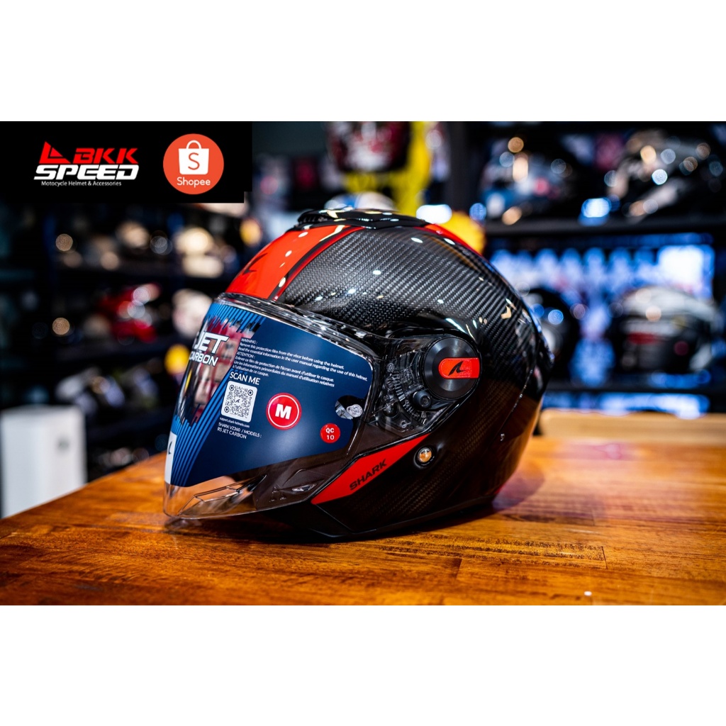 Shark RS JET Carbon Red (DRD) หมวก Openface Carbon รุ่นใหม่ล่าสุด