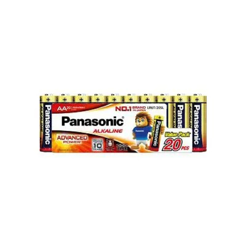 ถ่านอัลคาไลน์ AA (20ก้อน/แพ็ค) Panasonic LR6T/20SL