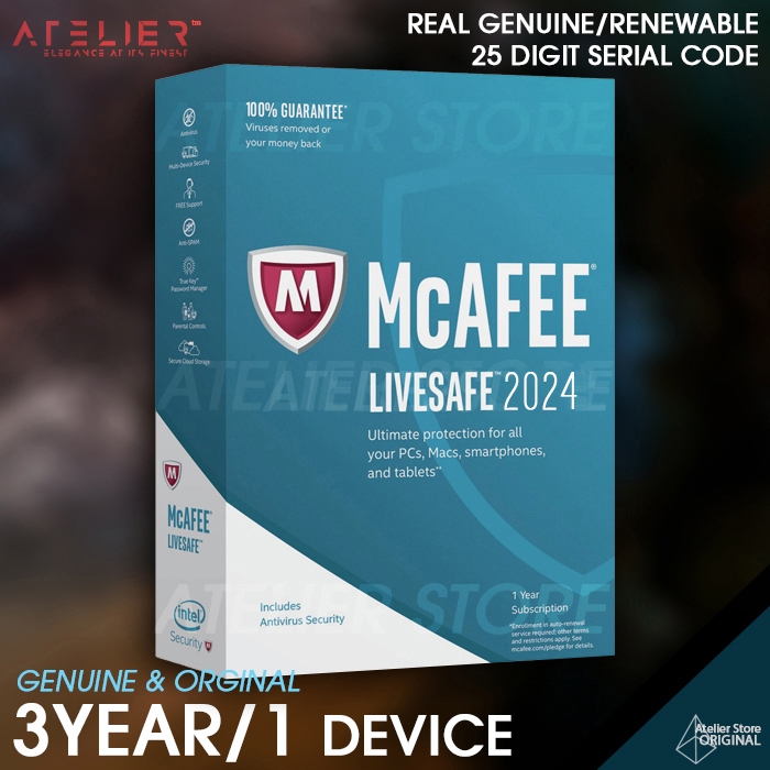 McAfee LiveSafe 3 ปี / 1 เครื่อง