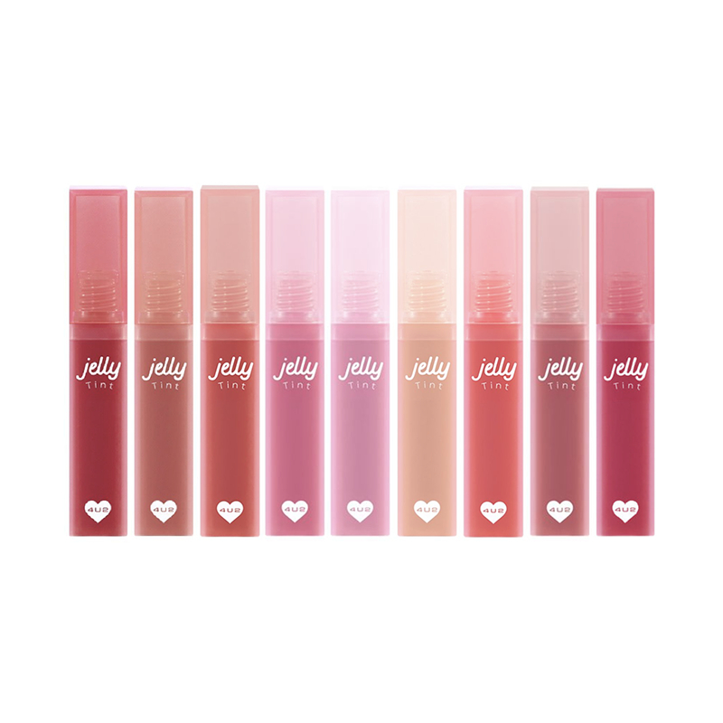 4U2 JELLY TINT ลิปทินท์เนื้อเยลลี่ เนื้อเนียนนุ่ม ให้ความละมุนนุ่ม เบาสบายปาก 4g มีให้เลือก 9 สี
