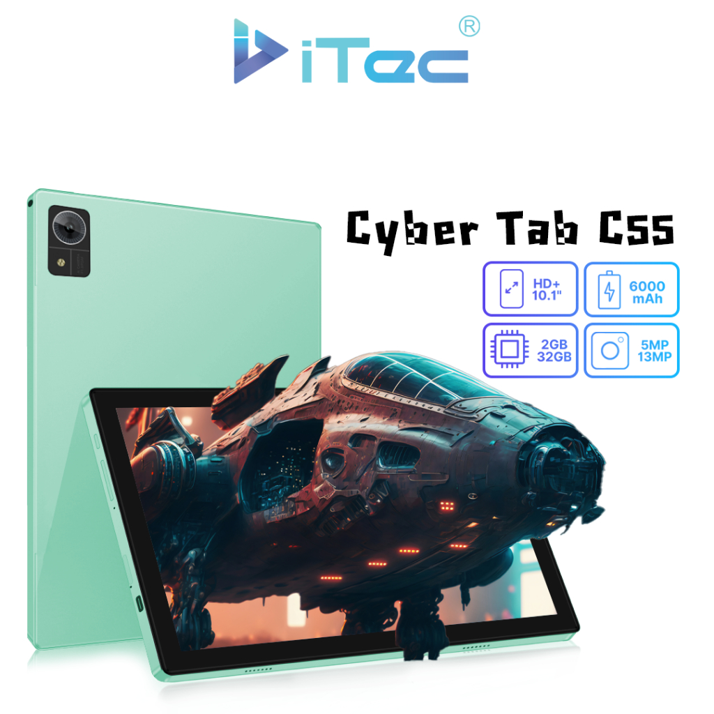 แท็บเล็ต ITEC รุ่น C55 (2+32) จอ10.1นิ้ว TABLET 4Gรุ่นใหม่แท็บเล็ตเล่นเกมส์ ใส่ซิม รับประกันศูนย์ไทย