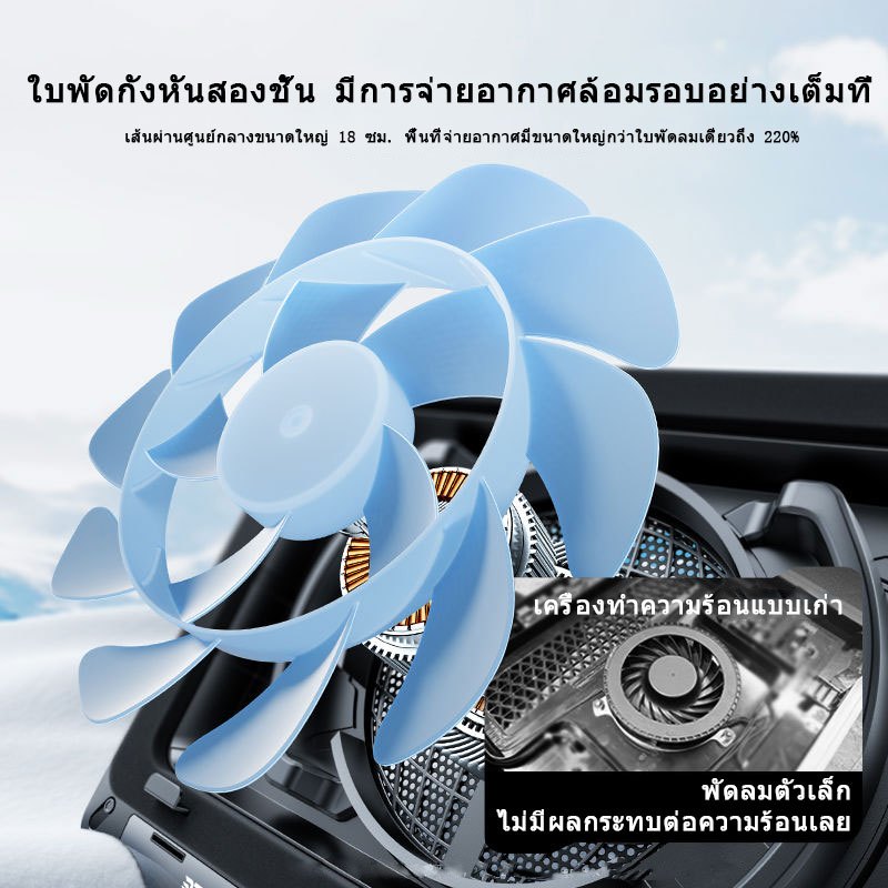 18CM ยักษ์ พัดลมระบายความร้อนเทอร์โบ (9000 RPM) RGB โน๊ตบุ๊ค คอมพิวเตอร์ หม้อน้ำ ใช้งานได้กับแล็ปท็อปทั้งหมด