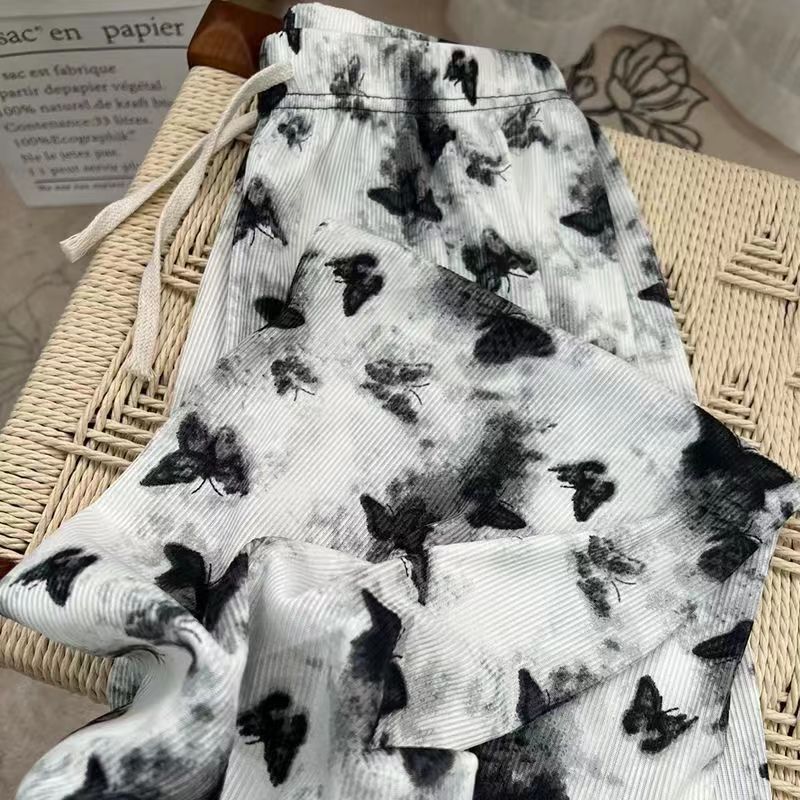 พร้อมส่งในไทย กางเกงผู้หญิง กางเกงขายาวสไตล์เกาหลี เอวยางยืด ทรงสวย ใส่สบาย ใส่ได้40-64กิโล - รูปที่ 2