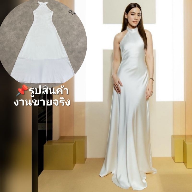 ชุดคุณภาพดี ตรงปก พร้อมส่ง-ร้านนี้มีเลย ไม่ต้องเช็ค*ส่งไว เดรส ชุดออกงานสี​ ขาว​ Pisamai​