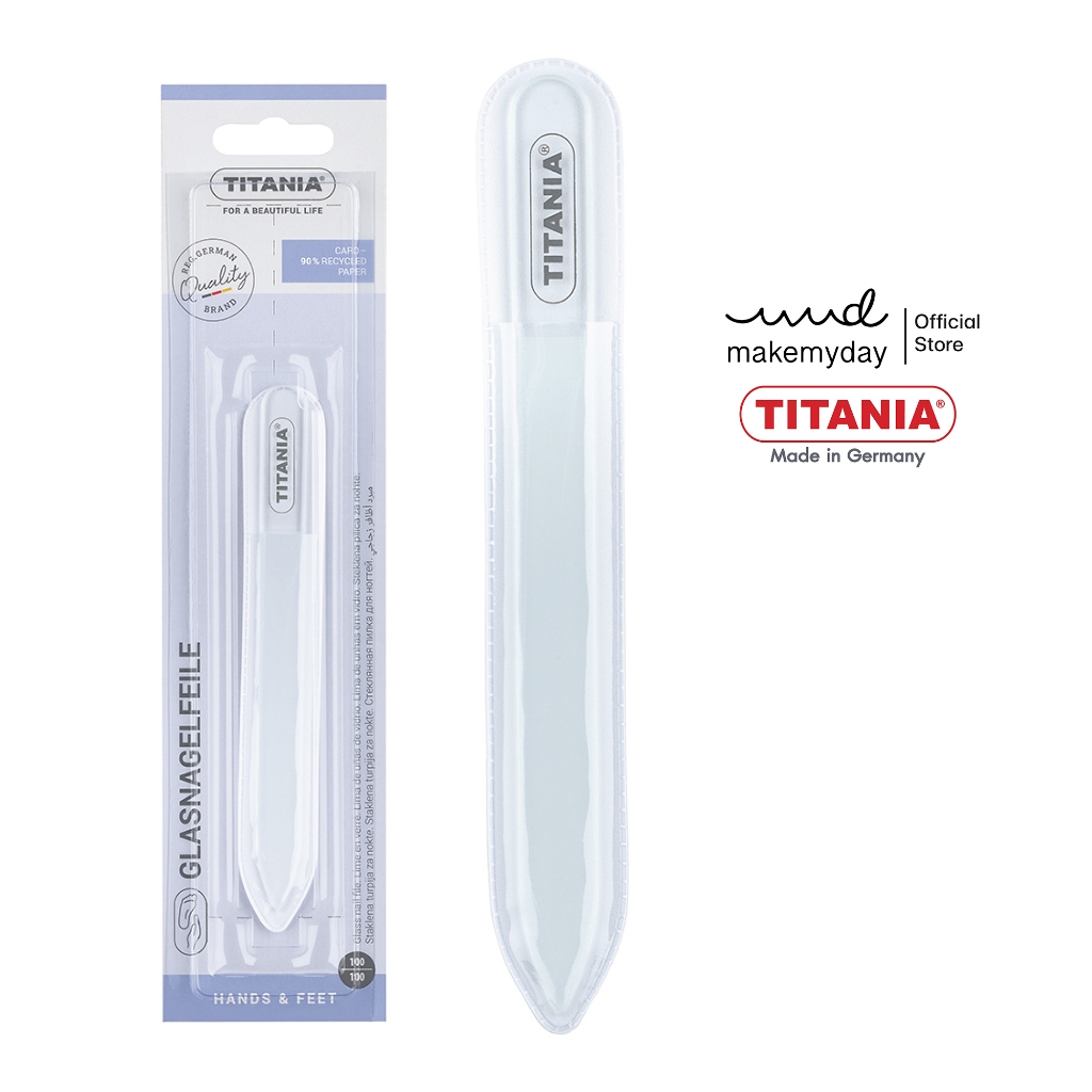 TITANIA ตะไบเล็บแก้วใส ขนาด 14 cm นำเข้าจากเยอรมัน