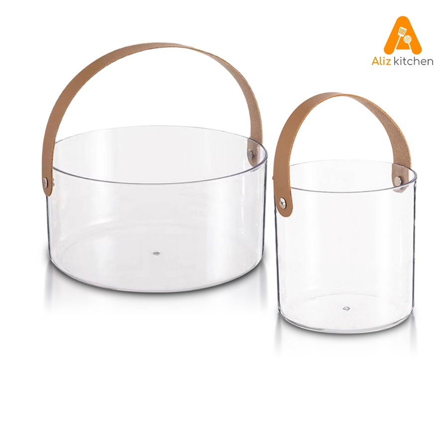 ถังแช่ไวน์ ถังน้ำแข็งพลาสติก Ice Bucket มีหูหิ้ว สําหรับใส่เบียร์ แชมเปญ เครื่องดื่ม แช่เย็น Aliz Kitchen