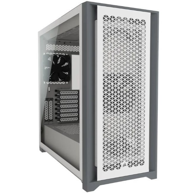 CORSAIR 5000D AIRFLOW WHITE TEMPERED GLASS CASE