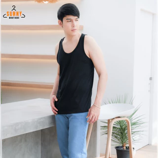 SunnyBoutique เสื้อกล้ามผู้ชาย เกรดพรีเมี่ยม Cotton 100% ผ้านิ่ม เสื้อแขนกุด ออกกำลังกาย พร้อมส่ง