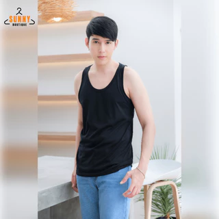 SunnyBoutique เสื้อกล้ามผู้ชาย เกรดพรีเมี่ยม Cotton 100% ผ้านิ่ม เสื้อแขนกุด ออกกำลังกาย พร้อมส่ง