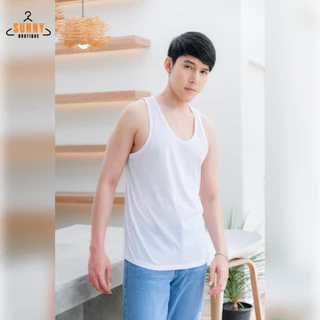 SunnyBoutique เสื้อกล้ามผู้ชาย เกรดพรีเมี่ยม Cotton 100% ผ้านิ่ม เสื้อแขนกุด ออกกำลังกาย พร้อมส่ง