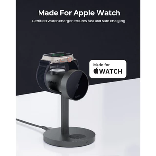 AUKEY แท่นชาร์จไร้สาย MagFusion Qi2 Qi2.2 3-in-1 15W-25W Wireless Charging Station LC-MC311 / MC311A / MC311AP