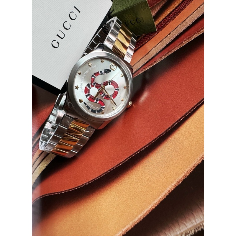 นาฬิกาแท้ Gucci G-Timeless Silver  Unisex Watch