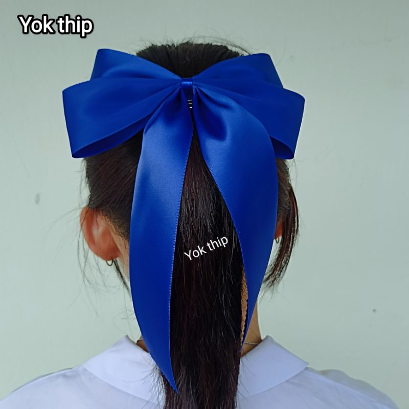 **กิ๊บสปริง** โบว์นักเรีบน หลบครู ริบบิ้น2นิ้ว ขนาดโบว์ 7*9นิ้ว (ราคาต่อชิ้น) โบว์นักเรียน กิ๊บติดผม เด็กมัธยม ม.ปลาย