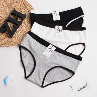 zh-forever.6737 กางเกงชั้นในไร้ตะเข็บ ผ้าฝ้าย กางเกงใน กางเก…