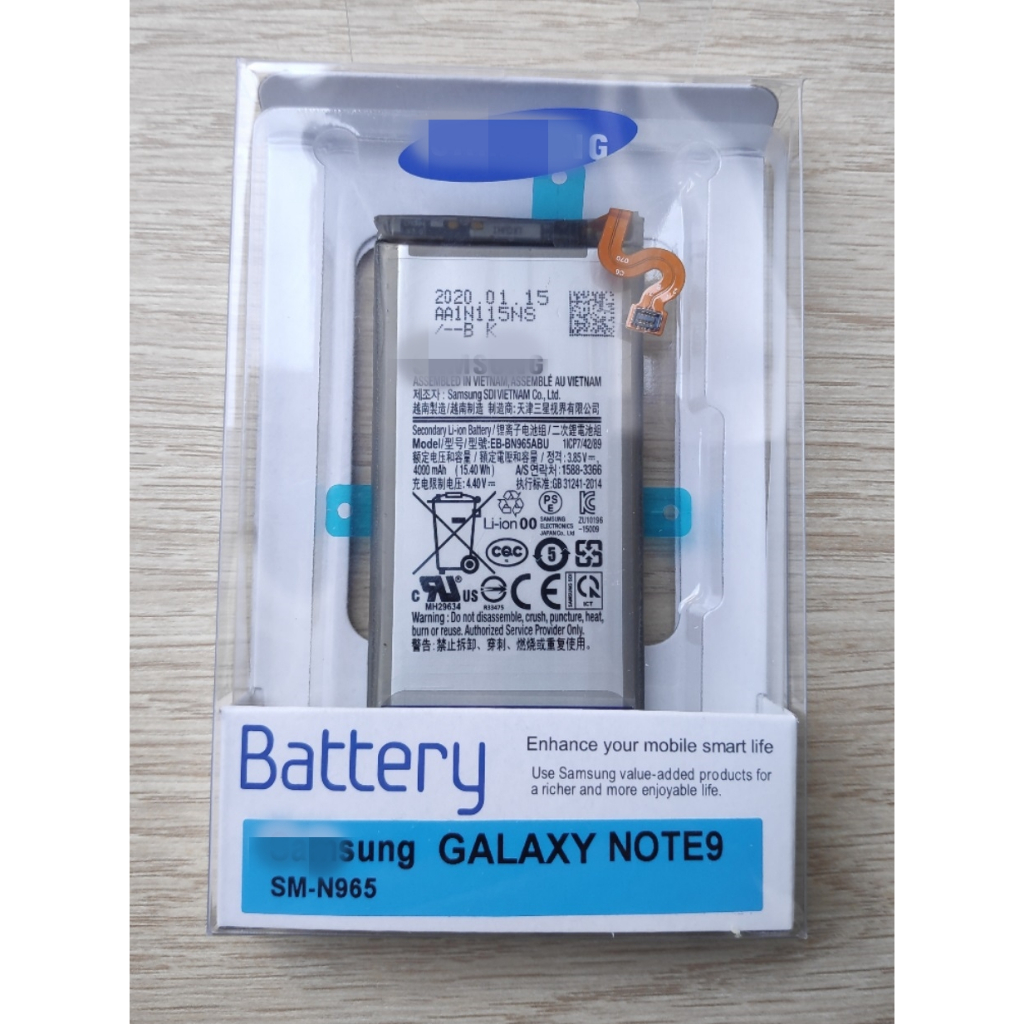 ✨✨ แบตเตอรี่แท้ ใช้สำหรับ Samsung Galaxy Note 9 N9600 SM-N9600  EB-BN965ABU